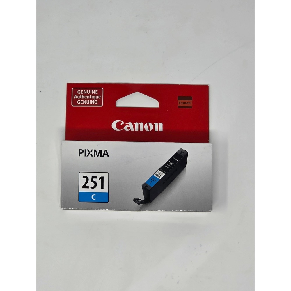 New OEM Canon PIXMA 251 Cyan Ink Tank CLI-251 C Genuine 6514B001 3522B01